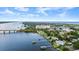 Wide view of waterfront homes and bridge at 70 Riverside Dr, Ormond Beach, FL 32176