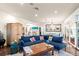 Relaxing living room with sectional sofa and access to backyard at 70 Riverside Dr, Ormond Beach, FL 32176