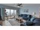 Relaxing living room with ocean views and comfortable seating at 2937 S Atlantic Ave # 1504, Daytona Beach, FL 32118