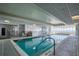 Relaxing indoor pool with ocean view at 2937 S Atlantic Ave # 1504, Daytona Beach, FL 32118