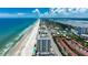 Aerial view of coastal area, beach, buildings, and ocean at 2937 S Atlantic Ave # 1504, Daytona Beach, FL 32118