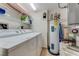 Convenient laundry room with washer, dryer, and extra storage at 2545 S Atlantic Ave # 1701, Daytona Beach Shores, FL 32118