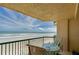 Relaxing balcony overlooking the ocean at 4525 S Atlantic Ave # 1502, Port Orange, FL 32127