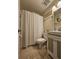 Updated bathroom with shower/tub and modern vanity at 1510 Ocean Shore Blvd # 4140, Ormond Beach, FL 32176