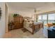 Main bedroom with ocean view, dresser, and a comfortable bed at 4555 S Atlantic Ave # 4304, Ponce Inlet, FL 32127