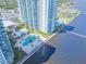Condo buildings, pool, and waterfront views at 231 Riverside Dr # 2601-1, Daytona Beach, FL 32117