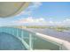 Spacious balcony overlooking stunning water and city views at 231 Riverside Dr # 2601-1, Daytona Beach, FL 32117