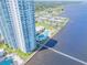 Condo building, pool, walkway, and waterfront at 231 Riverside Dr # 2601-1, Daytona Beach, FL 32117