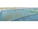 Spacious balcony overlooking the water with glass railings at 231 Riverside Dr # 2601-1, Daytona Beach, FL 32117