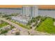 Aerial view of waterfront community and parking at 231 Riverside Dr # 2601-1, Daytona Beach, FL 32117