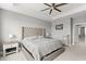 Bright main bedroom with plush carpeting and a spacious layout at 137 Azure Mist Way, Daytona Beach, FL 32124