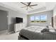 Main bedroom features a large window showcasing scenic water views at 137 Azure Mist Way, Daytona Beach, FL 32124