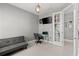 Home office with built-in desk and French doors at 137 Azure Mist Way, Daytona Beach, FL 32124