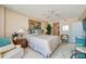 Spacious main bedroom with ocean view and king-size bed at 4565 S Atlantic Ave # 5308, Port Orange, FL 32127