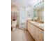 Updated bathroom with granite vanity and walk-in shower at 4565 S Atlantic Ave # 5308, Port Orange, FL 32127