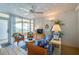 Comfortable living area with wicker furniture at 4565 S Atlantic Ave # 5308, Port Orange, FL 32127