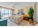 Relaxing main bedroom with ocean views and a king-size bed at 4565 S Atlantic Ave # 5308, Port Orange, FL 32127