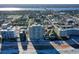 Aerial view of beachfront property, showing building and surrounding area at 89 S Atlantic Ave # 1002, Ormond Beach, FL 32176