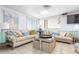 Community room with comfortable seating and a large TV at 89 S Atlantic Ave # 1002, Ormond Beach, FL 32176