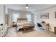 Spacious bedroom with king-size bed and private access to a balcony at 424 Luna Bella Ln # 222, New Smyrna Beach, FL 32168