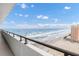 Spacious balcony boasting breathtaking ocean views at 2200 N Atlantic Ave # 1602, Daytona Beach, FL 32118