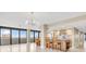 Bright kitchen with an island, stainless steel appliances, and ocean views at 2200 N Atlantic Ave # 1602, Daytona Beach, FL 32118