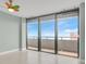 Bright bedroom with large sliding doors and stunning ocean views at 2200 N Atlantic Ave # 1602, Daytona Beach, FL 32118