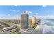 Aerial view of high-rise oceanfront building at 2200 N Atlantic Ave # 1602, Daytona Beach, FL 32118