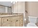 Elegant bathroom with granite countertops and a toilet at 2200 N Atlantic Ave # 1602, Daytona Beach, FL 32118