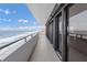 Long balcony with stunning ocean view at 2200 N Atlantic Ave # 1602, Daytona Beach, FL 32118