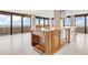 Modern kitchen featuring a large granite island and stainless steel appliances at 2200 N Atlantic Ave # 1602, Daytona Beach, FL 32118