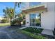 Private patio with small table and chairs at 1510 Ocean Shore Blvd # 3150, Ormond Beach, FL 32176