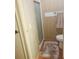 Simple bathroom with shower and toilet at 216 Rue De Paresse, Tavares, FL 32778