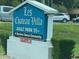 Les Chateau Villa 55+ community entrance sign, resident-owned, no pets at 216 Rue De Paresse, Tavares, FL 32778