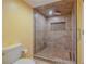 Large walk-in shower with glass enclosure and tile surround at 1183 Ocean Shore Blvd # 6040, Ormond Beach, FL 32176