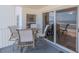 Balcony with ocean view and outdoor seating at 1183 Ocean Shore Blvd # 6040, Ormond Beach, FL 32176