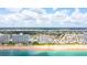 Aerial view of the coastline, highlighting the subject property and beach at 1183 Ocean Shore Blvd # 6040, Ormond Beach, FL 32176