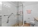 Walk-in shower with grab bar for accessibility at 1415 Ocean Shore Blvd # B030, Ormond Beach, FL 32176