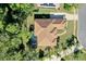 Aerial view showcasing home and pool at 3404 Rexford Cir, Ormond Beach, FL 32174