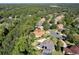 Aerial view highlighting a home's position within a residential area at 3404 Rexford Cir, Ormond Beach, FL 32174