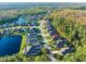 Aerial view showcasing the home's curb appeal and neighborhood setting at 660 Aldenham Ln, Ormond Beach, FL 32174