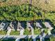 Aerial view showing home's location in a quiet neighborhood at 660 Aldenham Ln, Ormond Beach, FL 32174