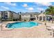 Enjoy this refreshing community pool with ample seating at 940 Village Trail # 7-107, Port Orange, FL 32127