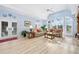 Spacious living room with vaulted ceiling and light blue walls at 501 Oyster Bay Dr, Ormond Beach, FL 32174