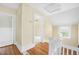 Upstairs hallway with hardwood floors and white trim at 318 Vermont Ave, Daytona Beach, FL 32118