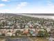 Scenic aerial view showcasing the neighborhood's proximity to the Halifax River and bridge at 318 Vermont Ave, Daytona Beach, FL 32118