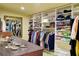 Large walk-in closet with built-in shelving, hanging rods, and a center island at 546 Rio Vista Ave, Daytona Beach, FL 32114
