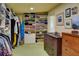 Spacious walk-in closet with ample storage space, including shelves, drawers, and hanging rods at 546 Rio Vista Ave, Daytona Beach, FL 32114