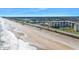 Aerial view showcasing the property's beach location at 2290 Ocean Shore Blvd # 203, Ormond Beach, FL 32176