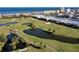 Aerial view showing golf course near the beach at 89 S Atlantic Ave # 1401, Ormond Beach, FL 32176